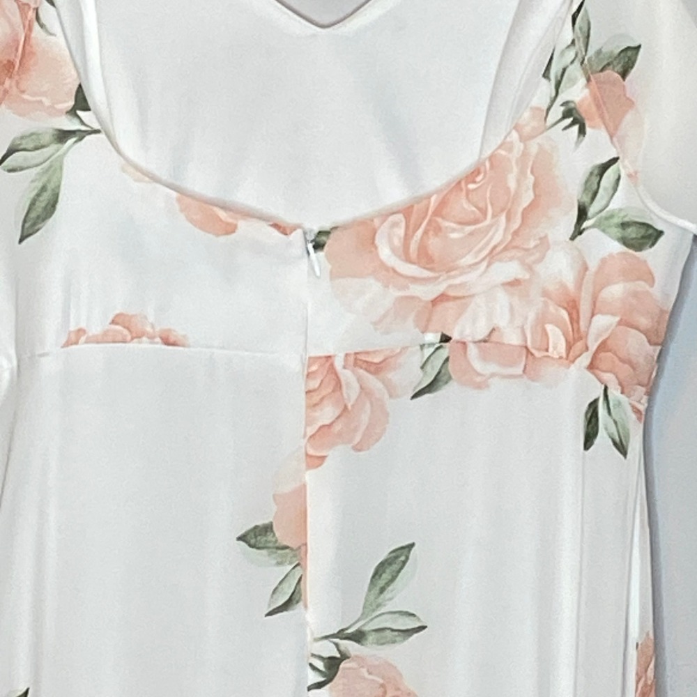 Lulus Womens Take You There Floral Maxi Dress L Wedding Guest Romantic Feminine - Picture 11 of 15